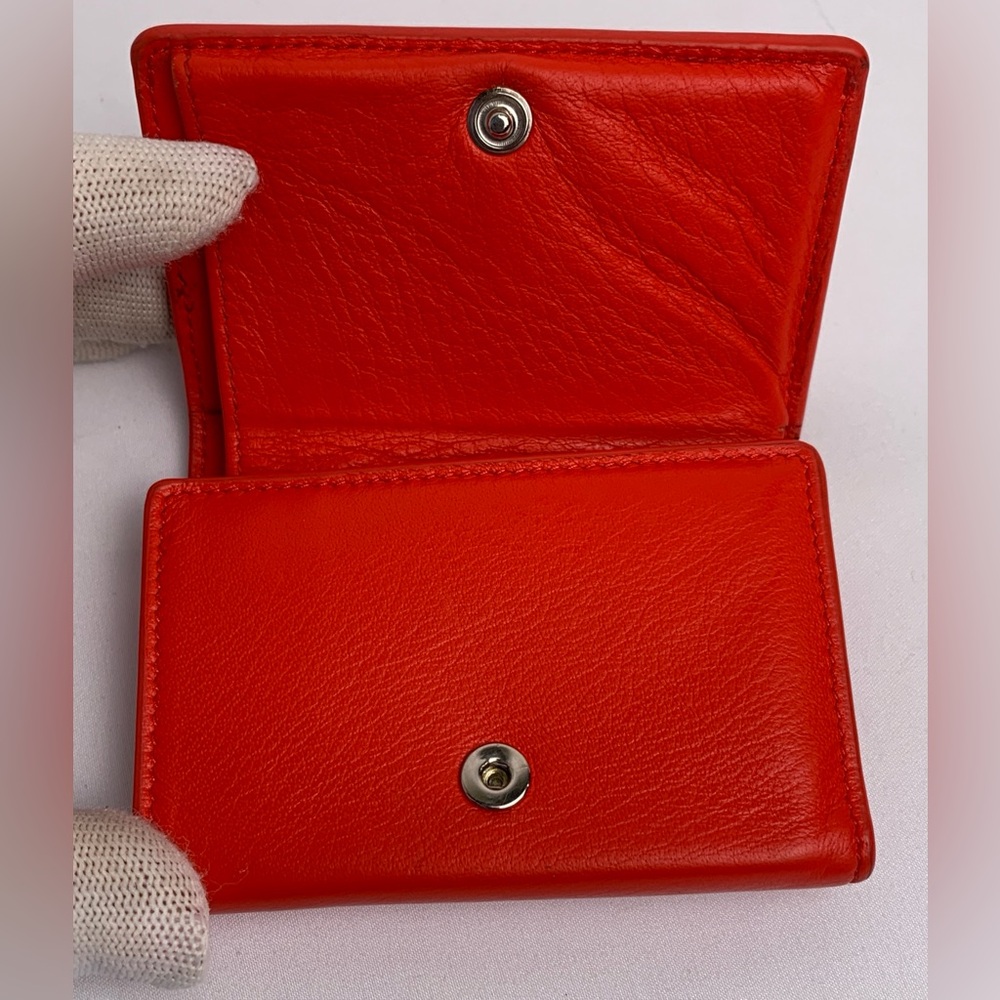 Balenciaga Red Papier Mini Wallet - Picture 13 of 15